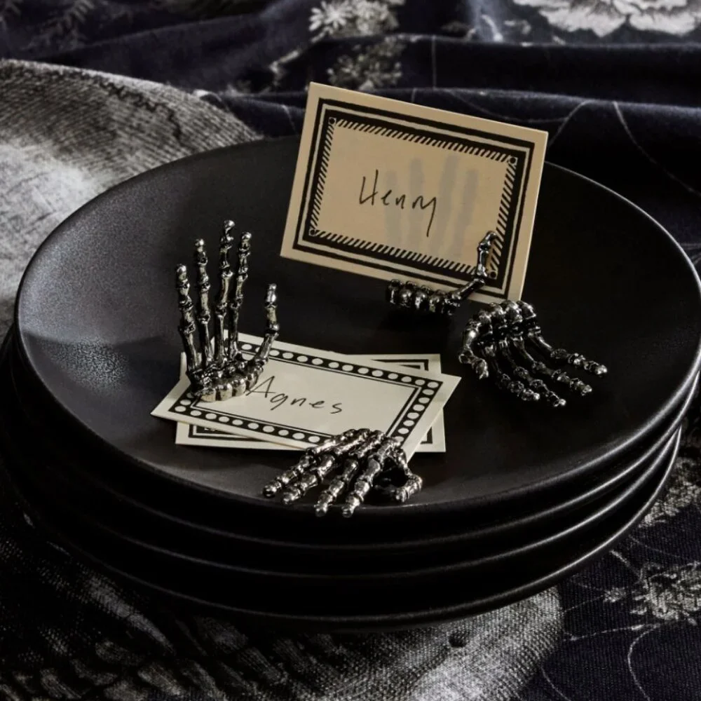 Pottery Barn Skeleton Place Card Holders - Set of 4